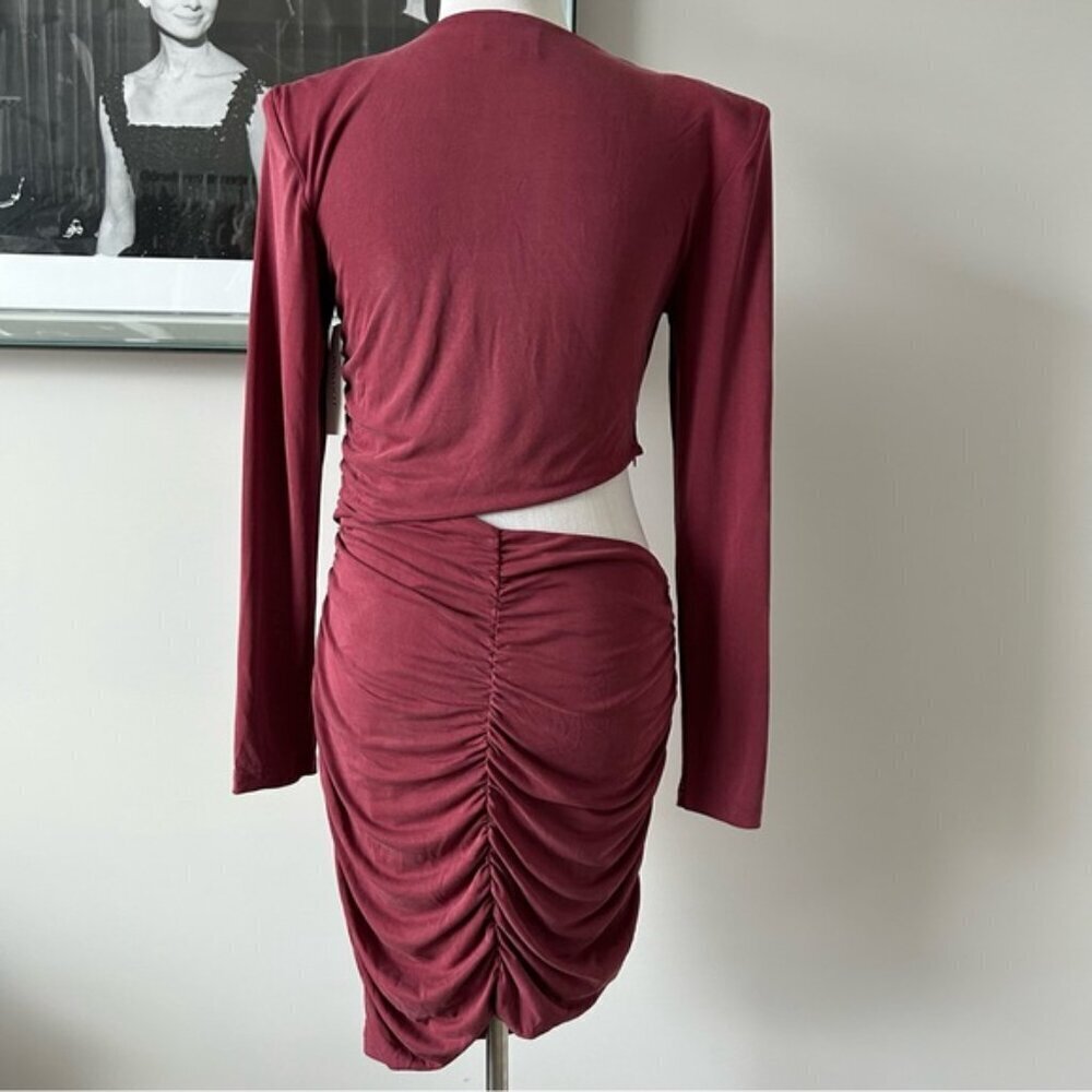 Revolve Bardot "Rosa" Ruched Dress (c) - Picture 5 of 11